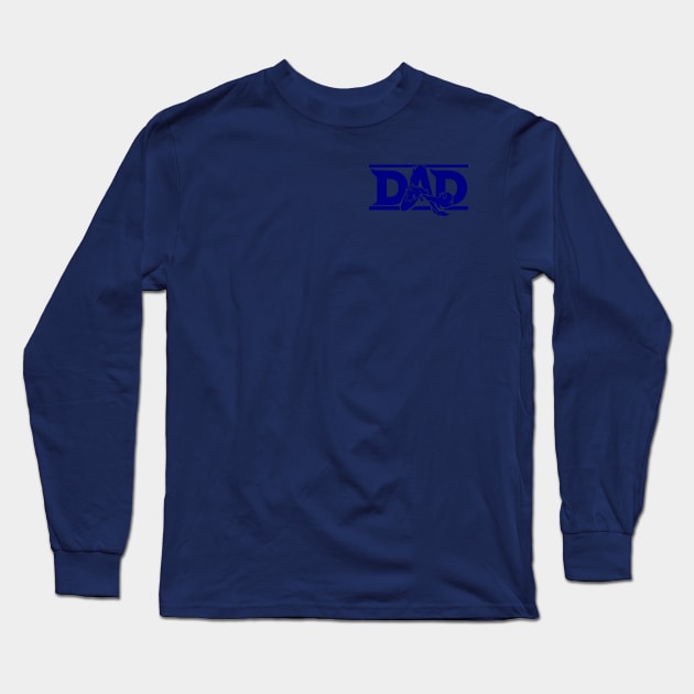 DnD DAD (shirt pocket size) (blue) Long Sleeve T-Shirt by Crew